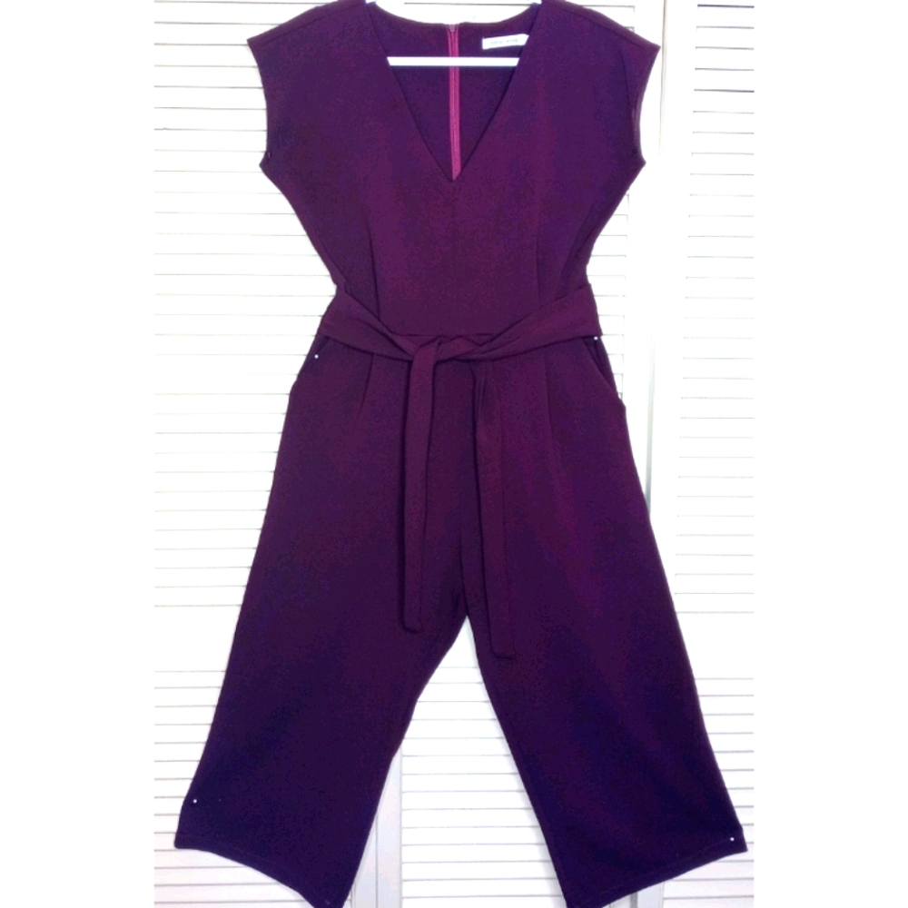 bishop + young Purple / Maroon Jumpsuit w/ pockets